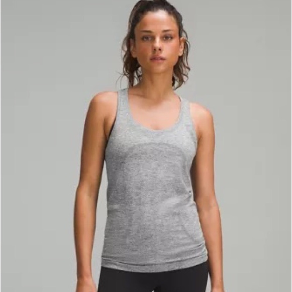 Lululemon Gray Racerback Tank Top size 6